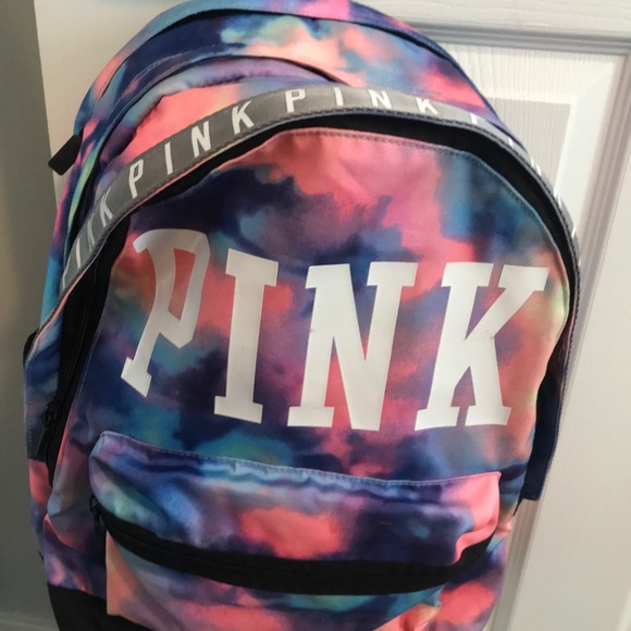 (RARE)PINK VS?COLORFUL TIE-DYE CAMPUS BACKPACK? main image 11